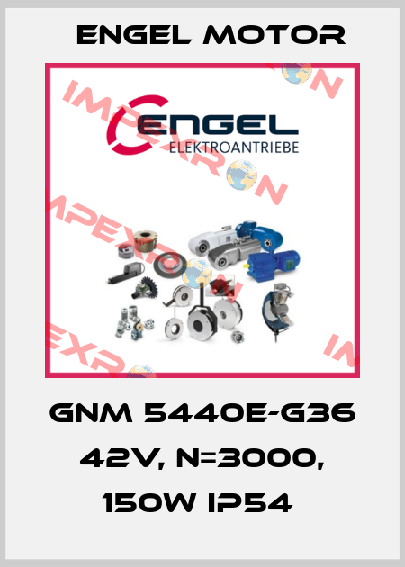 GNM 5440E-G36 42V, N=3000, 150W IP54  Engel Motor