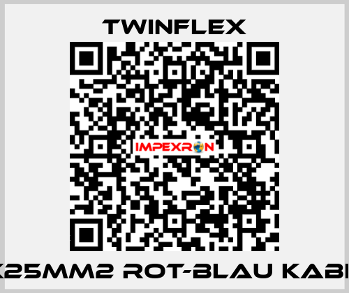 2X25MM2 ROT-BLAU KABEL  Twinflex