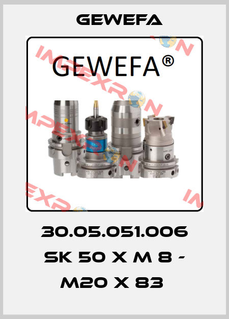 30.05.051.006 SK 50 X M 8 - M20 X 83  Gewefa
