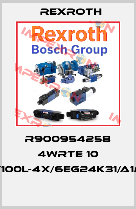 R900954258 4WRTE 10 V100L-4X/6EG24K31/A1M  Rexroth