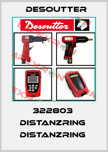 322803  DISTANZRING  DISTANZRING  Desoutter