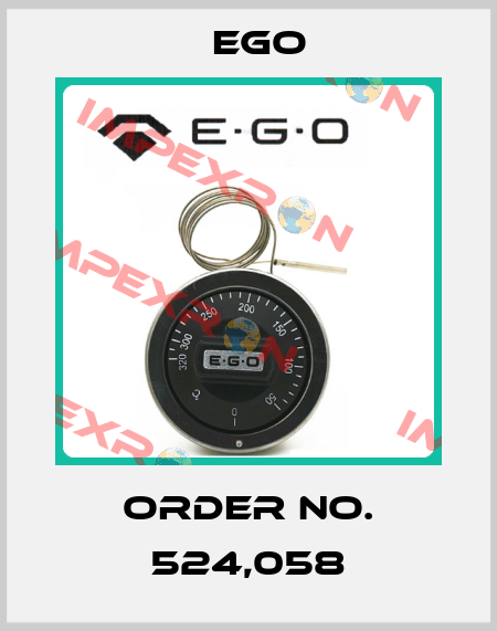 Order No. 524,058 EGO