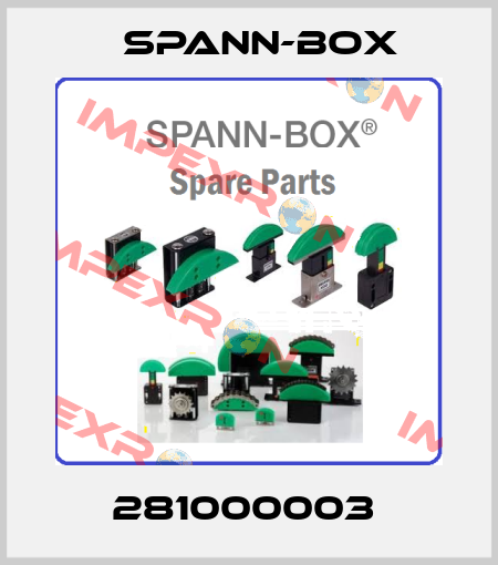 281000003  SPANN-BOX