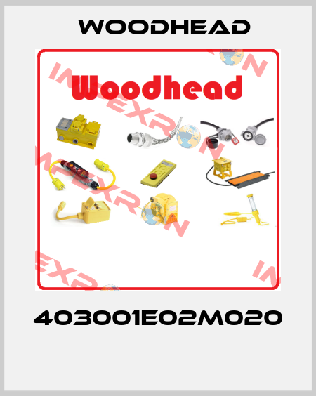 403001E02M020  Woodhead