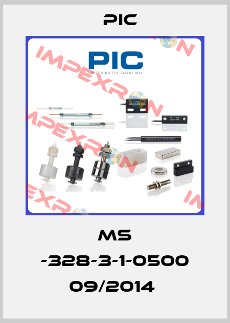 MS -328-3-1-0500 09/2014  PIC