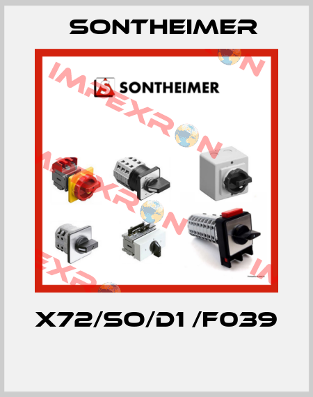 X72/SO/D1 /F039  Sontheimer
