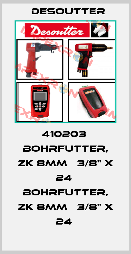 410203  BOHRFUTTER, ZK 8MM   3/8" X 24  BOHRFUTTER, ZK 8MM   3/8" X 24  Desoutter