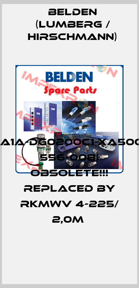 E08-CC4A1A-DG0200C1-XA500-AC(934 556-008) Obsolete!!! Replaced by RKMWV 4-225/ 2,0m  Belden (Lumberg / Hirschmann)