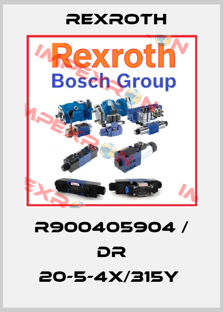 R900405904 / DR 20-5-4X/315Y  Rexroth