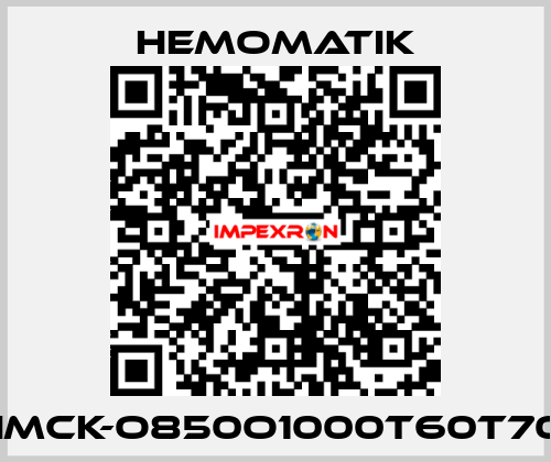 HMCK-O850O1000T60T70  Hemomatik