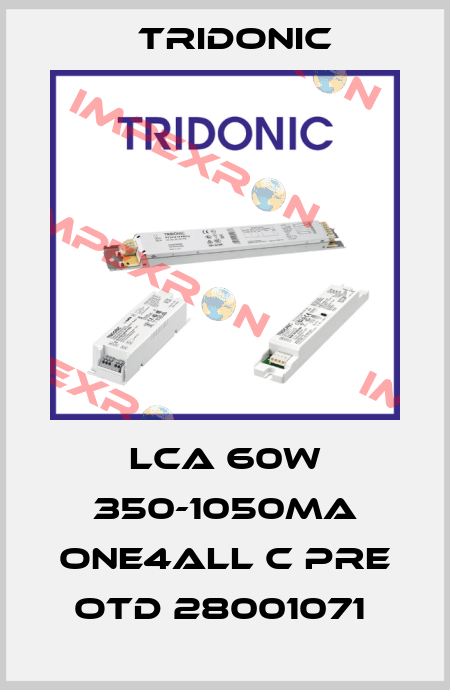LCA 60W 350-1050mA one4all C PRE OTD 28001071  Tridonic
