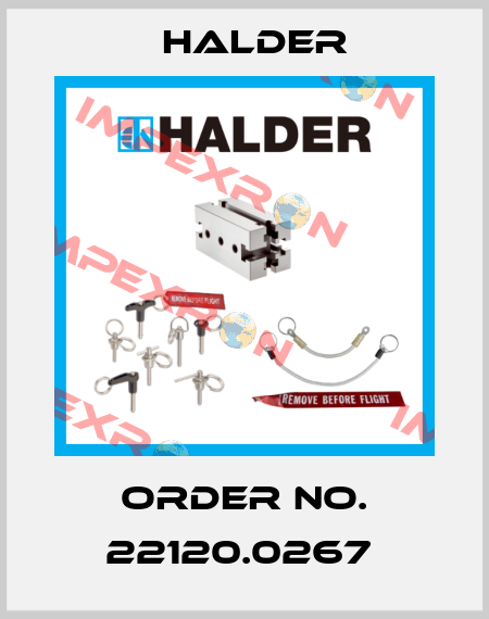 Order No. 22120.0267  Halder