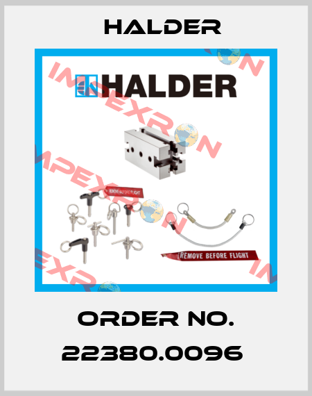 Order No. 22380.0096  Halder