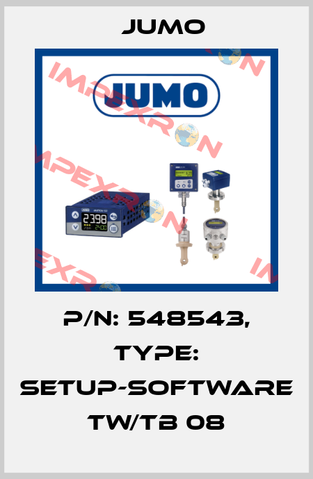 p/n: 548543, Type: Setup-Software TW/TB 08 Jumo