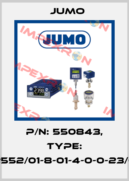 p/n: 550843, Type: 202552/01-8-01-4-0-0-23/000 Jumo