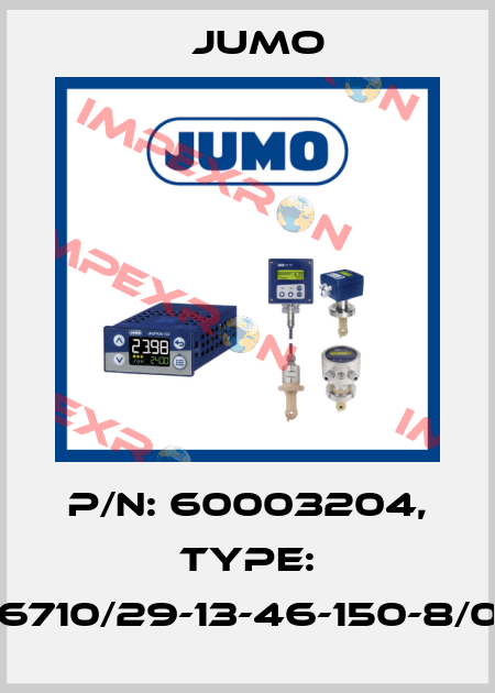 p/n: 60003204, Type: 606710/29-13-46-150-8/000 Jumo