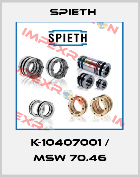 K-10407001 / MSW 70.46 Spieth