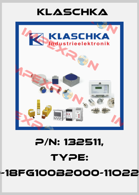 P/N: 132511, Type: AAD-18fg100b2000-11o22Se1C Klaschka