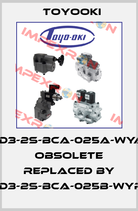 HD3-2S-BCA-025A-WYA1 obsolete replaced by HD3-2S-BCA-025B-WYR1 Toyooki