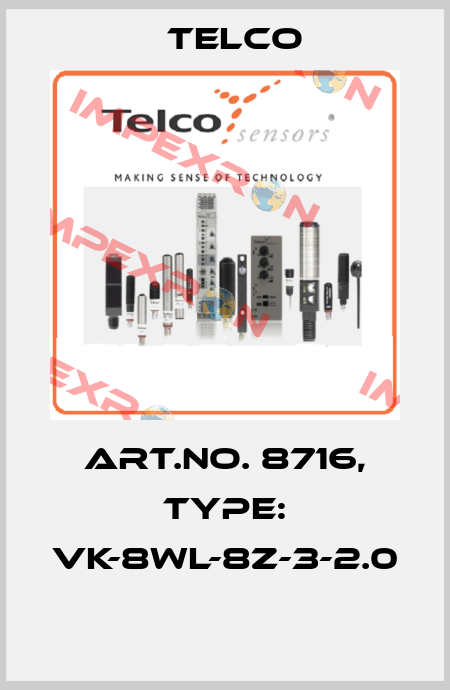 Art.No. 8716, Type: VK-8WL-8Z-3-2.0  Telco