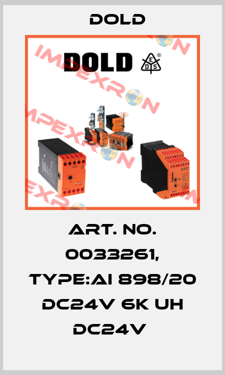Art. No. 0033261, Type:AI 898/20 DC24V 6K UH DC24V  Dold