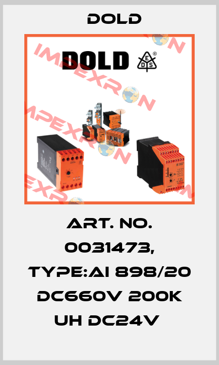 Art. No. 0031473, Type:AI 898/20 DC660V 200K UH DC24V  Dold