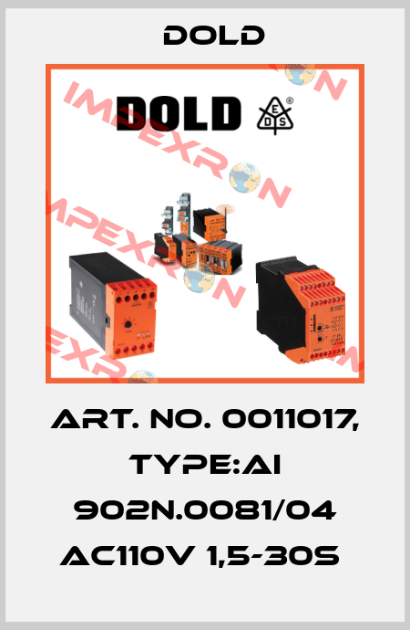 Art. No. 0011017, Type:AI 902N.0081/04 AC110V 1,5-30S  Dold