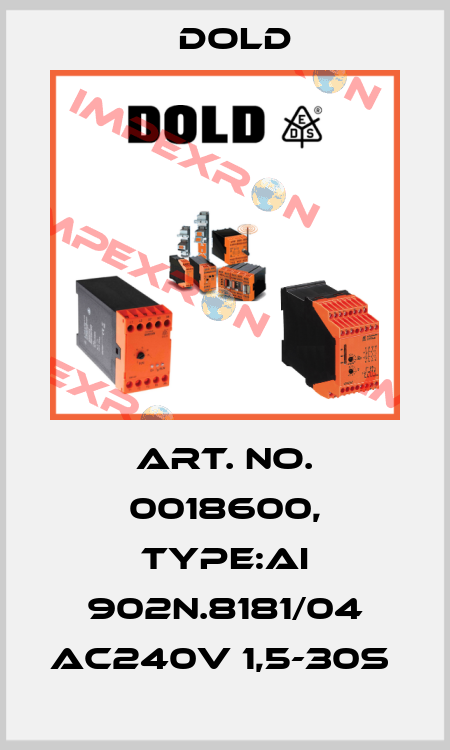 Art. No. 0018600, Type:AI 902N.8181/04 AC240V 1,5-30S  Dold