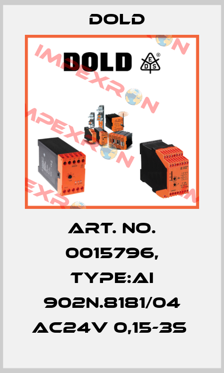 Art. No. 0015796, Type:AI 902N.8181/04 AC24V 0,15-3S  Dold