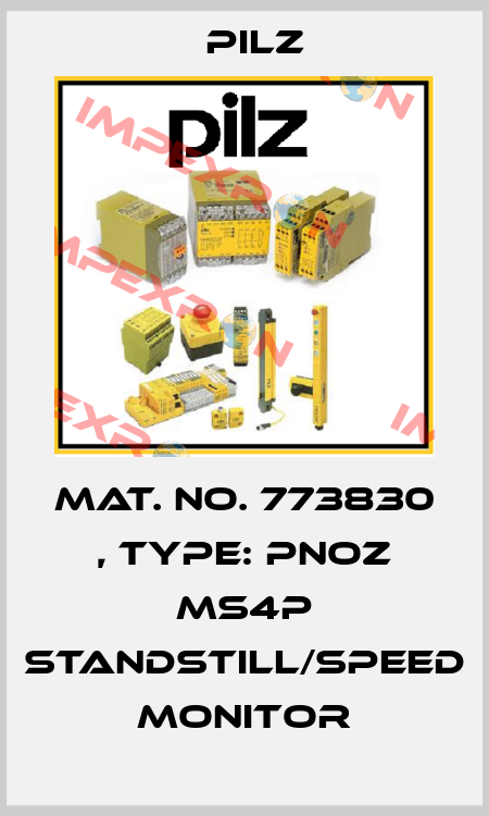 Mat. No. 773830 , Type: PNOZ ms4p standstill/speed monitor Pilz