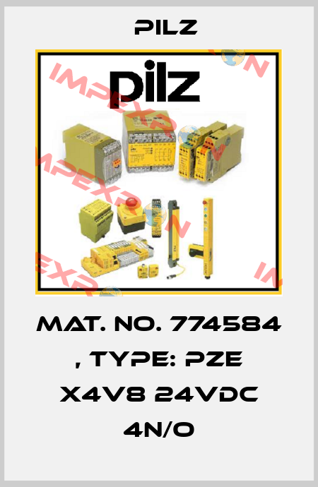 Mat. No. 774584 , Type: PZE X4V8 24VDC 4n/o Pilz