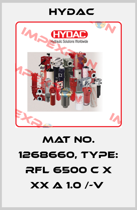Mat No. 1268660, Type: RFL 6500 C X XX A 1.0 /-V  Hydac