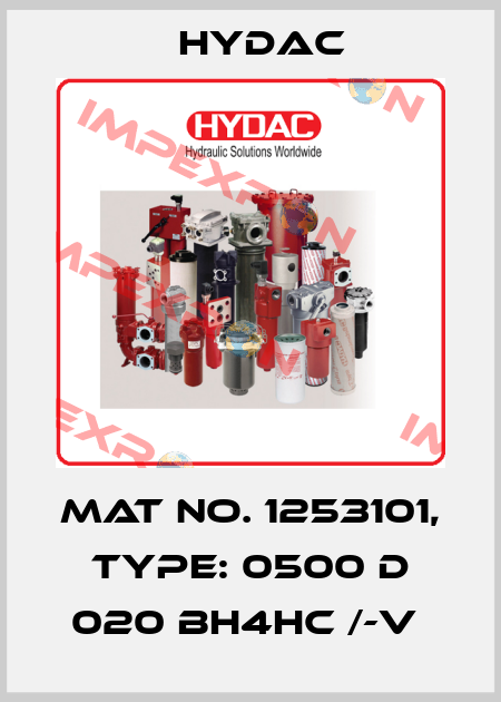Mat No. 1253101, Type: 0500 D 020 BH4HC /-V  Hydac
