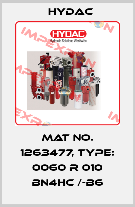 Mat No. 1263477, Type: 0060 R 010 BN4HC /-B6 Hydac