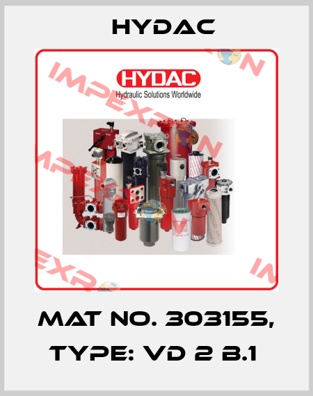Mat No. 303155, Type: VD 2 B.1  Hydac