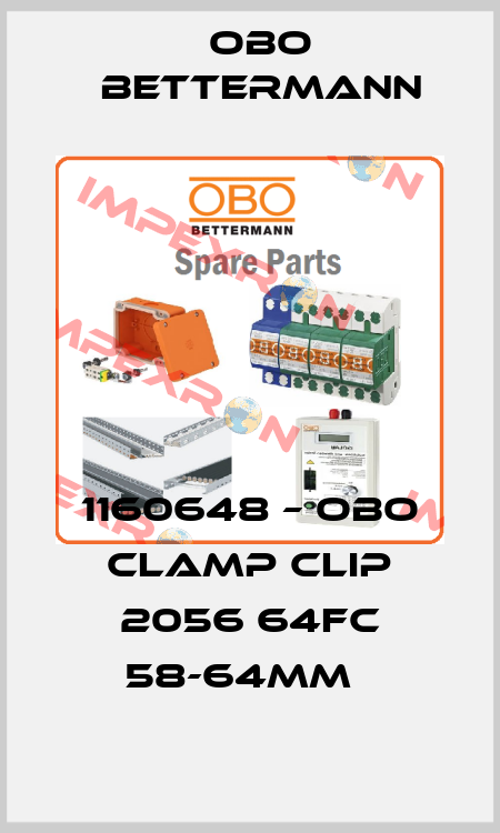 1160648 – OBO Clamp Clip 2056 64fc 58-64mm   OBO Bettermann