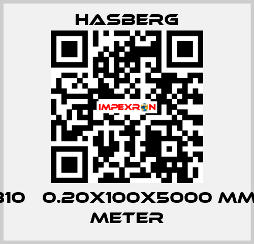 1.4310   0.20X100X5000 MM - 5 METER Hasberg