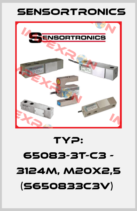 Typ: 65083-3t-C3 - 3124M, M20x2,5 (S650833C3V)  Sensortronics