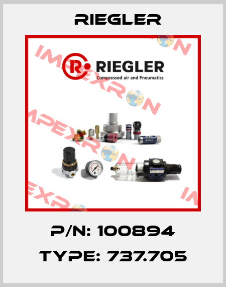 P/N: 100894 Type: 737.705 Riegler