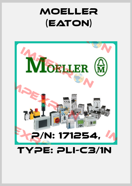 P/N: 171254, Type: PLI-C3/1N  Moeller (Eaton)