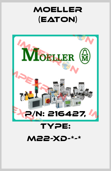 P/N: 216427, Type: M22-XD-*-*  Moeller (Eaton)