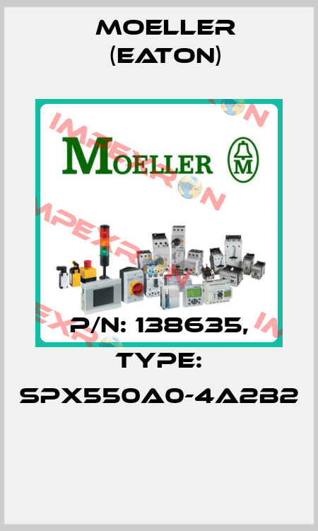 P/N: 138635, Type: SPX550A0-4A2B2  Moeller (Eaton)