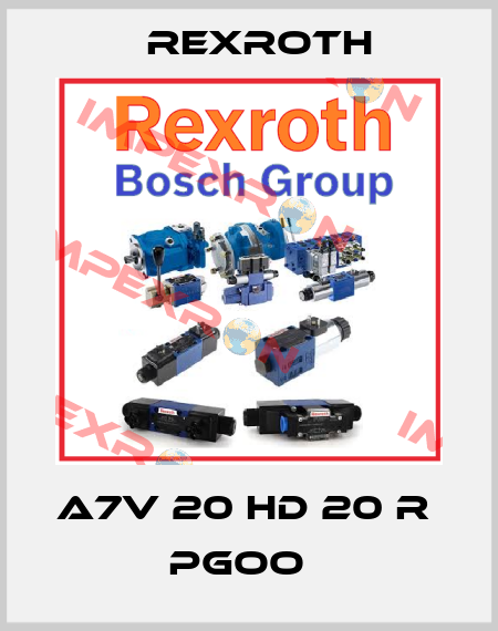 A7V 20 HD 20 R  PGOO   Rexroth