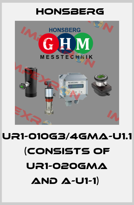 UR1-010G3/4GMA-U1.1 (consists of UR1-020GMA and A-U1-1)  Honsberg