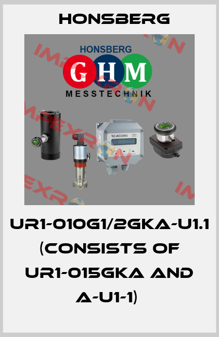UR1-010G1/2GKA-U1.1 (consists of UR1-015GKA and A-U1-1)  Honsberg
