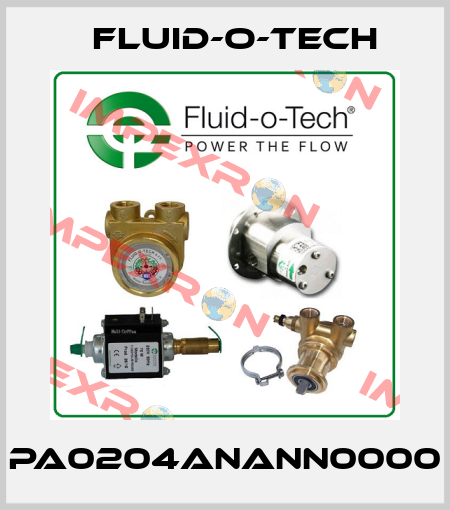 PA0204ANANN0000 Fluid-O-Tech