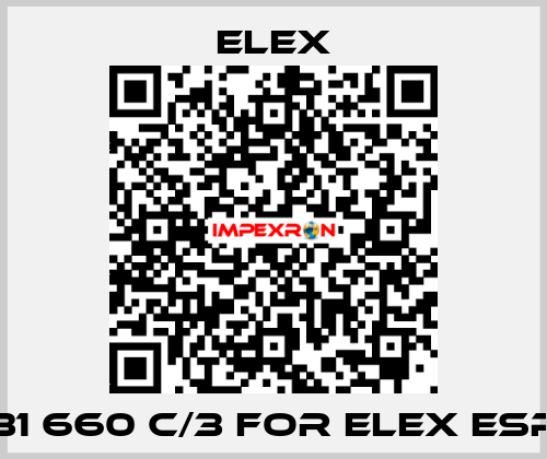 131 660 C/3 FOR ELEX ESP  Elex