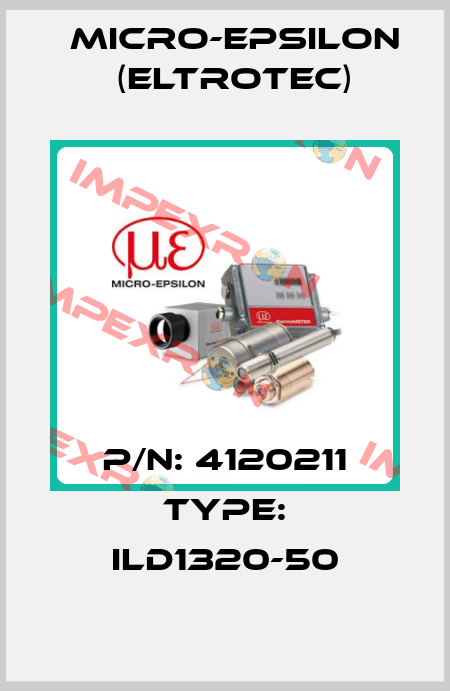 P/N: 4120211 Type: ILD1320-50 Micro-Epsilon (Eltrotec)