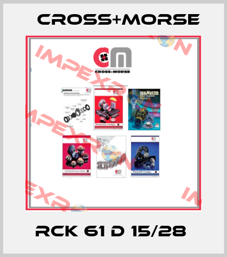 RCK 61 D 15/28  Cross+Morse