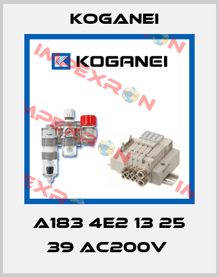 A183 4E2 13 25 39 AC200V  Koganei